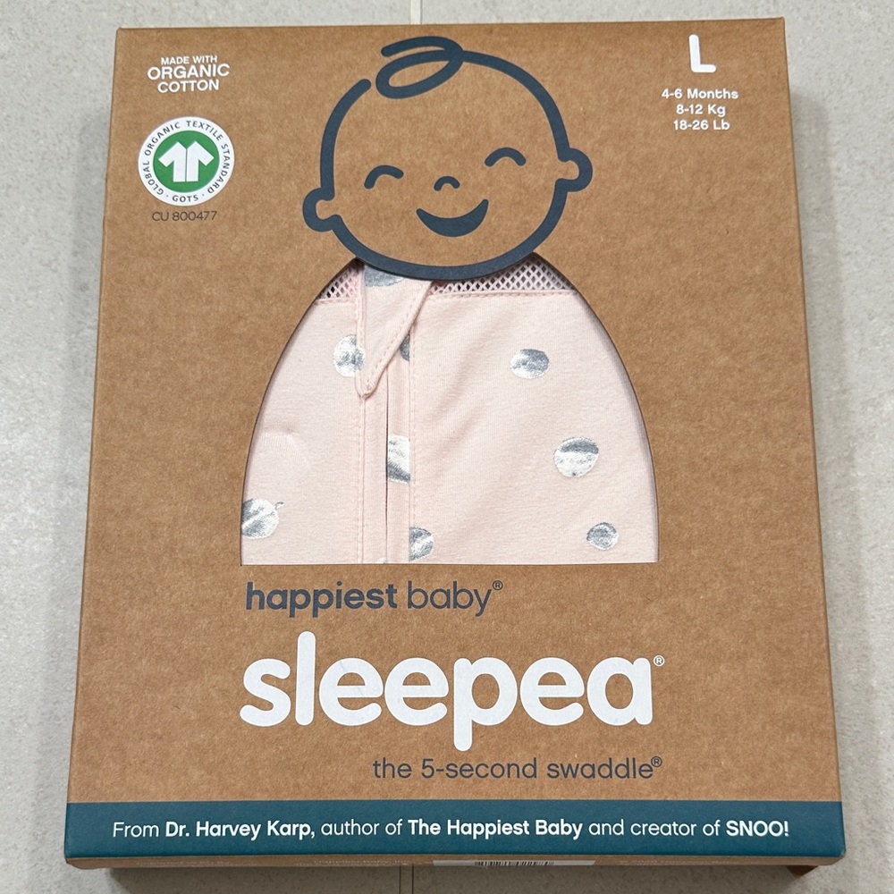 Happiest Baby Pink Swaddle 4-6 months NEW